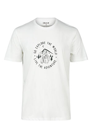 2AS Alex Baskılı Erkek Sıfır Yaka T-Shirt