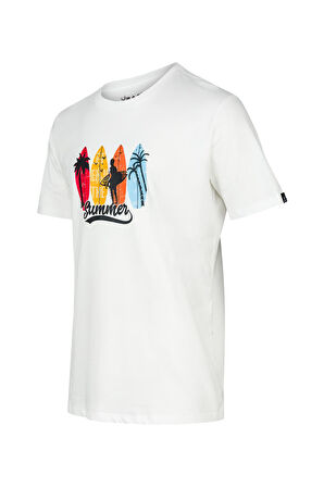 2AS Alex Baskılı Erkek Sıfır Yaka T-Shirt