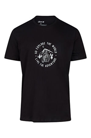 2AS Alex Baskılı Erkek Sıfır Yaka T-Shirt