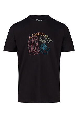 2AS Alex Baskılı Erkek Sıfır Yaka T-Shirt