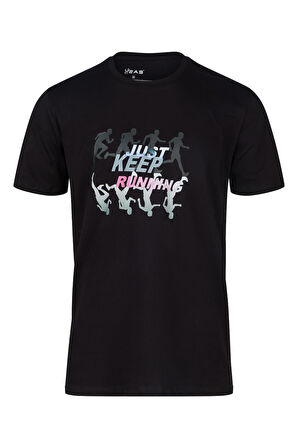 AS Alex Baskılı Erkek Sıfır Yaka T-Shirt