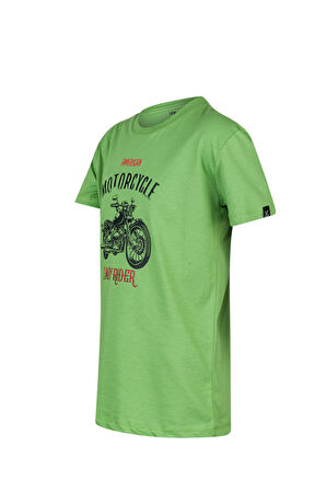 2AS Aja Çocuk Baskılı T-Shirt Yeşil 212