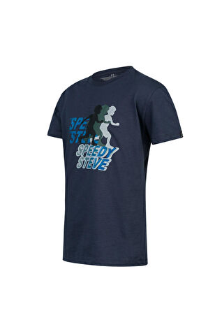 2AS Aja Çocuk Baskılı T-Shirt Lacivert 210