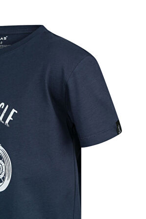 2AS Aja Çocuk Baskılı T-Shirt Lacivert 212