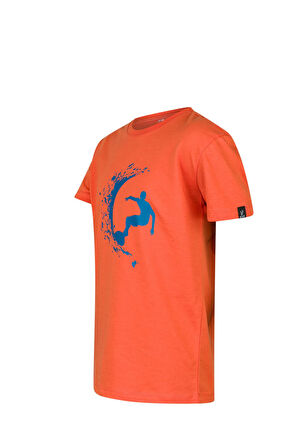 2AS Aja Çocuk Baskılı T-Shirt Turuncu 220