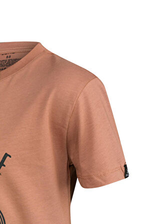 2AS Aja Çocuk Baskılı T-Shirt Kahve 212
