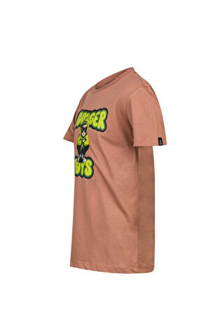 2AS Aja Çocuk Baskılı  T-Shirt Kahve 214