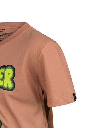 2AS Aja Çocuk Baskılı  T-Shirt Kahve 214