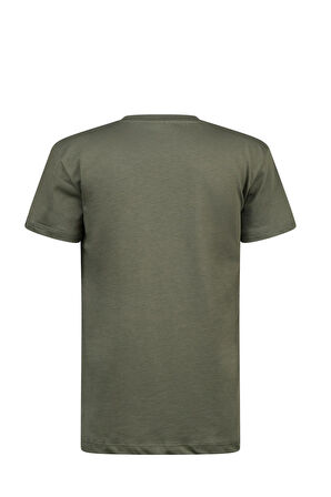 2AS Aja Çocuk Baskılı T-Shirt Haki 212