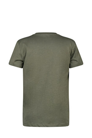 2AS Aja Çocuk Baskılı T-Shirt Haki 214