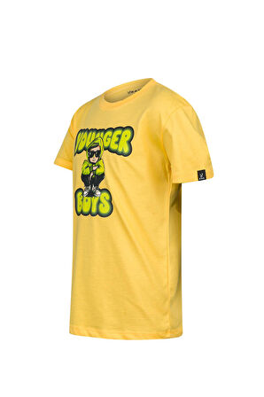 2AS Aja Çocuk Baskılı  T-Shirt Sarı 214