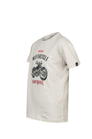 2AS Aja Çocuk Baskılı T-Shirt Kum 212