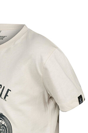 2AS Aja Çocuk Baskılı T-Shirt Kum 212