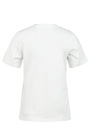 2AS Alone Baskılı V Yaka Kadın T-Shirt 411