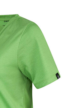 2AS ALONE BASKILI V YAKA KADIN T-SHİRT 413