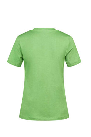 2AS ALONE BASKILI V YAKA KADIN T-SHİRT 413