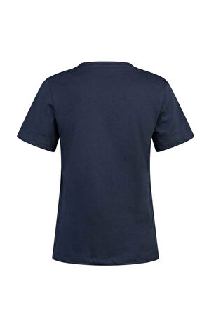 2AS ALONE BASKILI V YAKA KADIN T-SHİRT 404