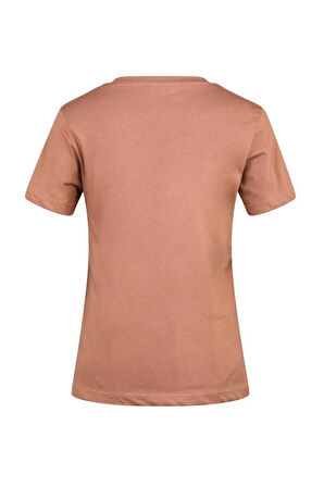 2AS ALONE BASKILI V YAKA KADIN T-SHİRT 404