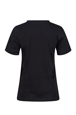 2AS Alone Baskılı V Yaka Kadın T-Shirt 411