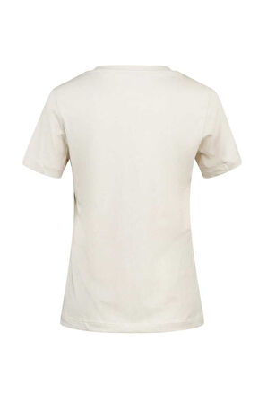 2AS ALONE BASKILI V YAKA KADIN T-SHİRT 404