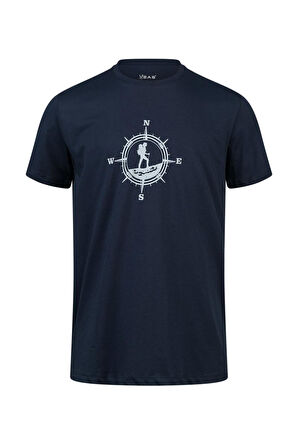 2AS Alex Baskılı Erkek Sıfır Yaka T-Shirt