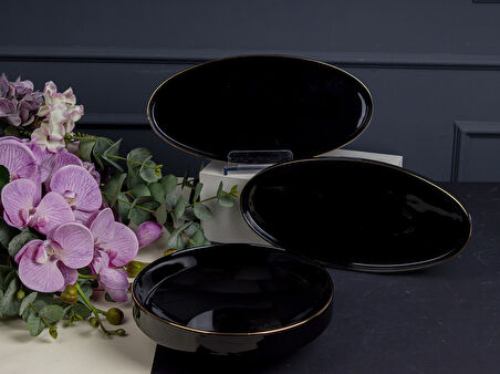 HELEN BLACK 3 PARÇA SERVİS SETİ