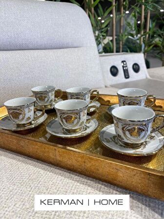 Sembol Moya Versace 6 lı Kahve Fincanı Takımı PUREBONE-376