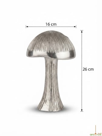 MUSHROOM SILVER OBJE BÜYÜK BOY 16x16x26
