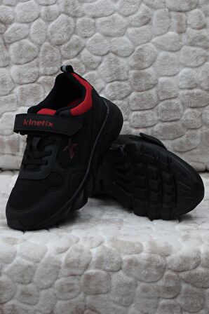 Kinetix Fender TX J Siyah Kırmızı Hafif Rahat Orijinal Ürün Erkek Çocuk Ayakkabı