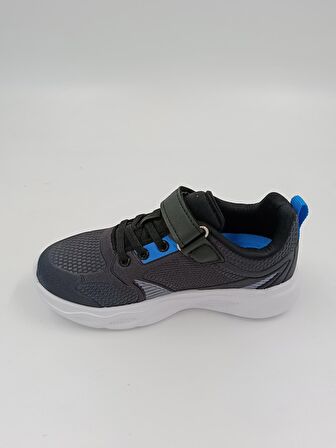 KİNETİX LİSTER SİYAH MAVİ CIRTLI ÇOCUK SNEAKER