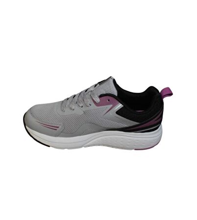 KİNETİX Kadın Beyaz Gri Runnıng Fileli Sneaker Spor Yürüyüş Ayakkabısı