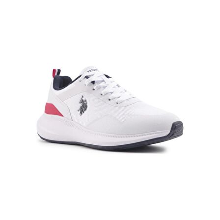 U.S.POLO ASSN.ATLANTIC 4FX BEYAZ LACİVERT COMFORT CASUAL ANATOMİK SPOR AYAKKABISI