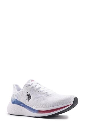 BLAKE 4FX Beyaz Erkek Koşu Ayakkabısı-Beyaz-Mavı -Kırmızı