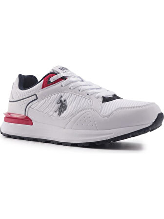 U.S.POLO ASSN MARTIN 4FX BEYAZ LACİ KIRMIZI COMFORT CASUAL SPOR AYAKKABI