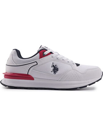 U.S.POLO ASSN MARTIN 4FX BEYAZ LACİ KIRMIZI COMFORT CASUAL SPOR AYAKKABI