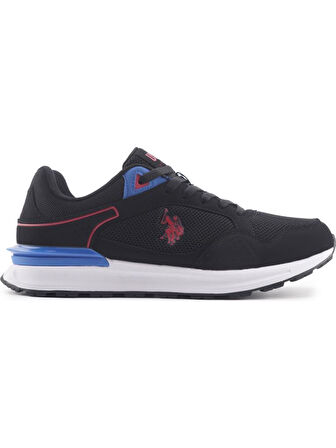 U.S.POLO ASSN.MARTIN 4FX SİYAH KIRMIZI COMFORT CASUAL SPOR AYAKKABI