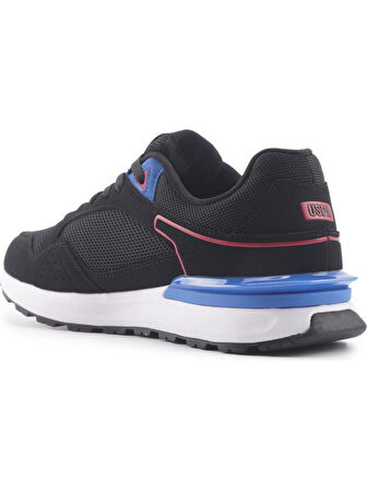 U.S.POLO ASSN.MARTIN 4FX SİYAH KIRMIZI COMFORT CASUAL SPOR AYAKKABI