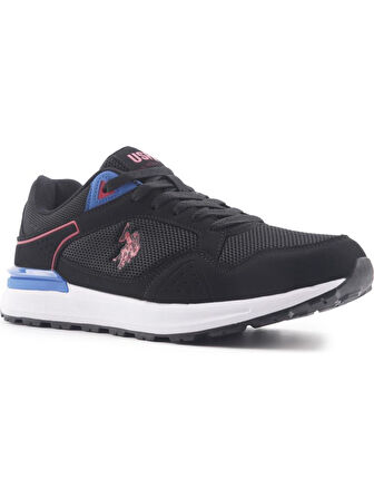 U.S.POLO ASSN.MARTIN 4FX SİYAH KIRMIZI COMFORT CASUAL SPOR AYAKKABI