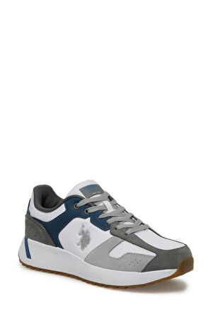 . PETER SU 4FX 101502094 Erkek Sneaker Aykkabı Beyaz Gri Mavi 40-45