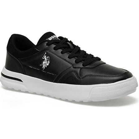 U.S.POLO ASSN SAMPO 4FX SİYAH BEYAZ COMFORT CASUAL SPOR AYAKKABISI