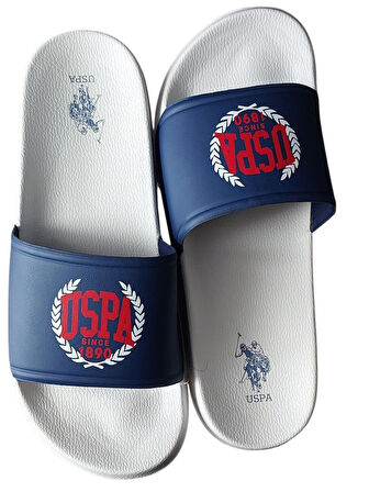 U.S.POLO ASSN GLB 4FX BEYAZ LACİVERT GÜNLÜK SPOR PLAJ TERLİĞİ