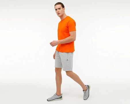 Lumberjack 4M M Ct103 Basic Short 4Fx Erkek Günlük Şort 101497384 Gri