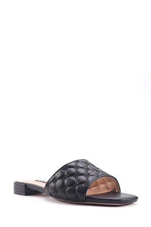 Parısa 4fx Siyah Kadın Düz Terlik