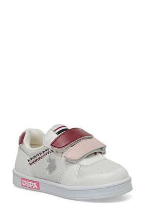 US POLO ASSN CASSERA BEYAZ VİŞNE ÇOCUK SNEAKER