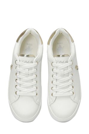 U.S. Polo Assn. 4P PELO 4FX Bej Kadın Sneaker Ayakkabı