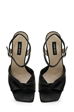 FALBA 4FX Siyah Kadın Topuklu Sandalet