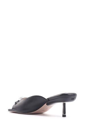 Barr 4fx Siyah Kadın Topuklu Terlik