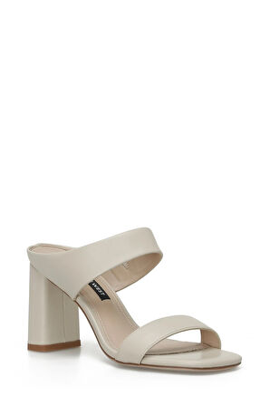 Matıld 4fx Krem Kadın Topuklu Terlik