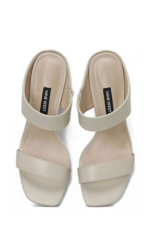 Matıld 4fx Krem Kadın Topuklu Terlik