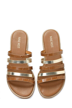 Wongal 4fx Taba Kadın Düz Terlik